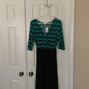 Ladies Faux Wrap Dress Size XL NWT